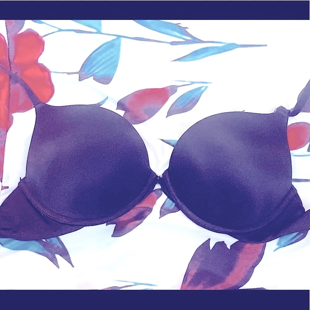 Fredericks of Hollywood black push up bra